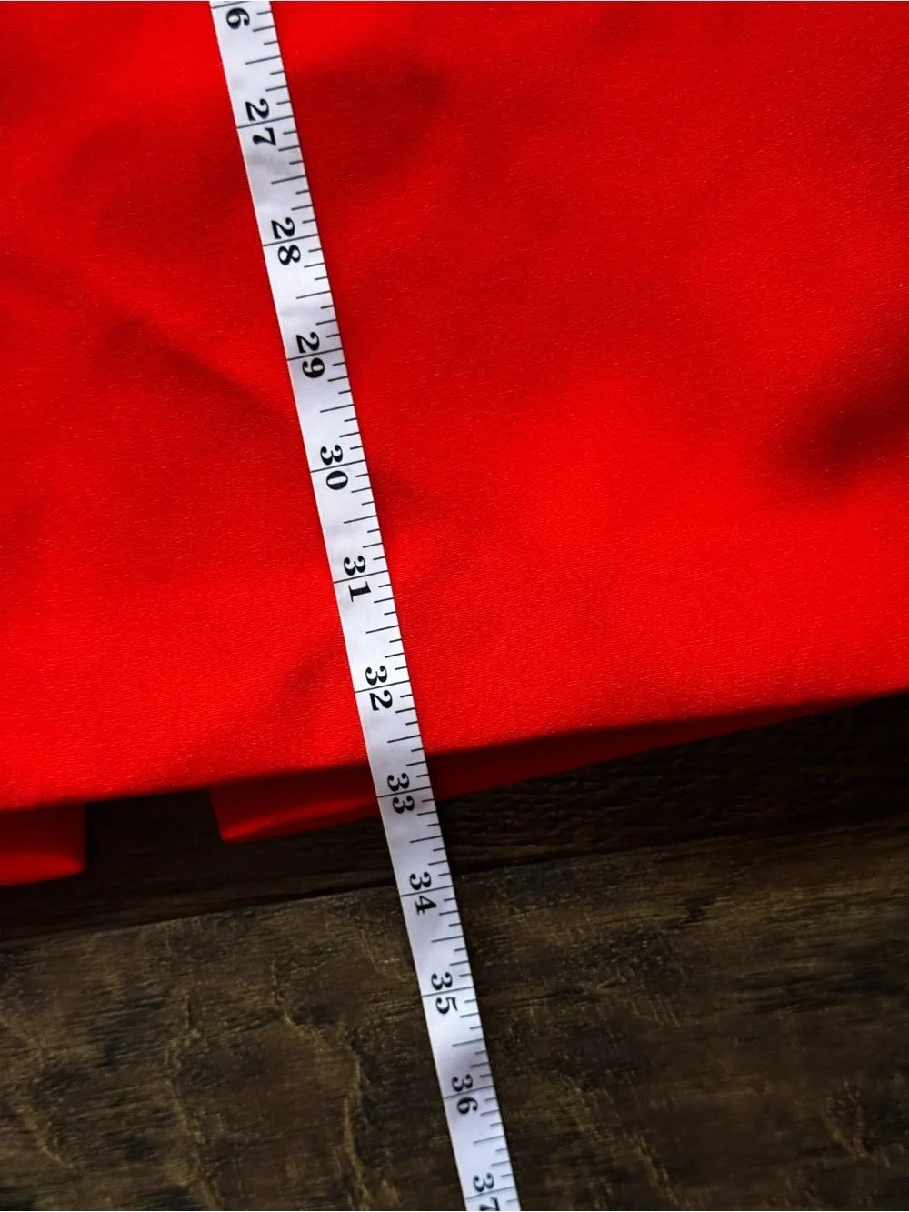 J.ING Limited Midi Pencil Skirt High Waisted Vibrant Red Size Large